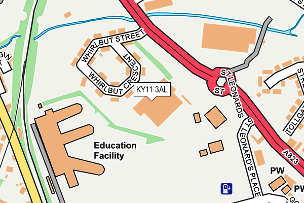 KY11 3AL map - OS OpenMap – Local (Ordnance Survey) KY11 3AL map - OS OpenMap – Local (Ordnance Survey)