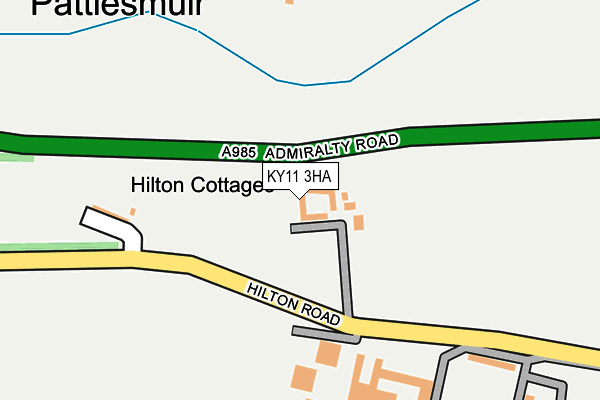 KY11 3HA map - OS OpenMap – Local (Ordnance Survey) KY11 3HA map - OS OpenMap – Local (Ordnance Survey)