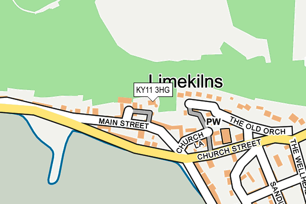 KY11 3HG map - OS OpenMap – Local (Ordnance Survey) KY11 3HG map - OS OpenMap – Local (Ordnance Survey)