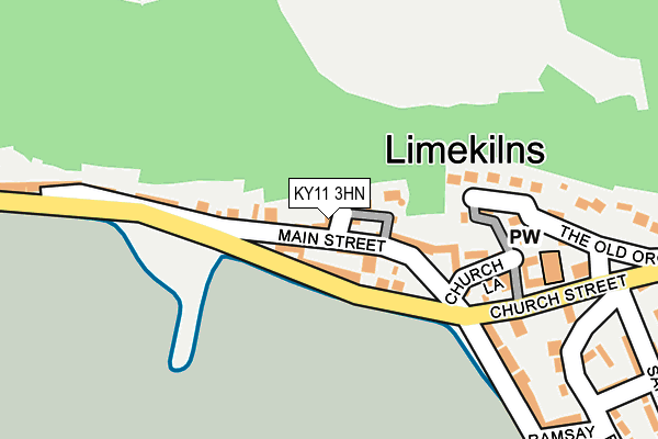 KY11 3HN map - OS OpenMap – Local (Ordnance Survey) KY11 3HN map - OS OpenMap – Local (Ordnance Survey)
