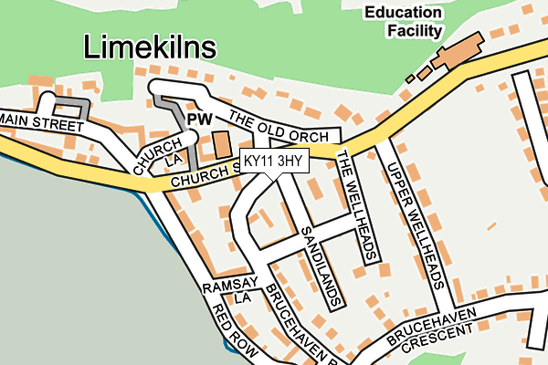 KY11 3HY map - OS OpenMap – Local (Ordnance Survey)