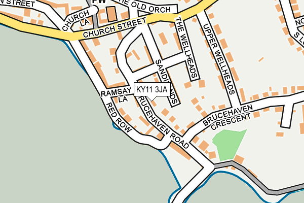KY11 3JA map - OS OpenMap – Local (Ordnance Survey) KY11 3JA map - OS OpenMap – Local (Ordnance Survey)