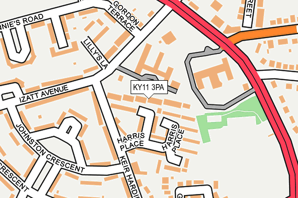 KY11 3PA map - OS OpenMap – Local (Ordnance Survey) KY11 3PA map - OS OpenMap – Local (Ordnance Survey)