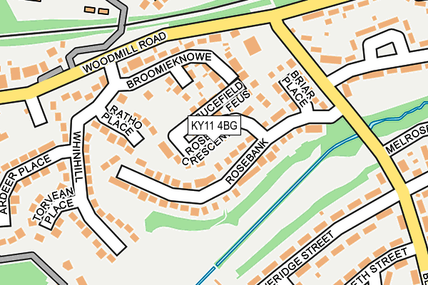 KY11 4BG map - OS OpenMap – Local (Ordnance Survey) KY11 4BG map - OS OpenMap – Local (Ordnance Survey)