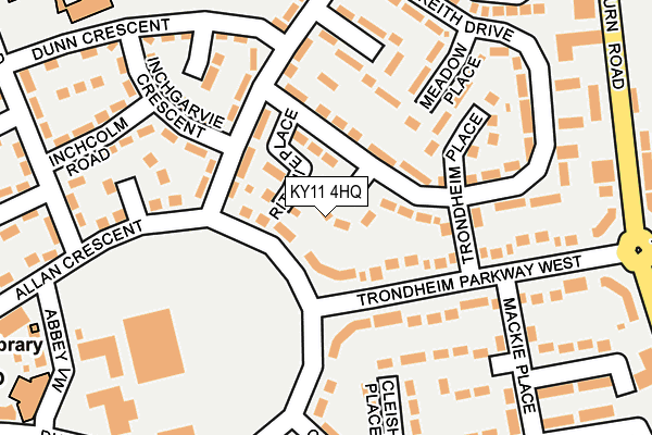 KY11 4HQ map - OS OpenMap – Local (Ordnance Survey) KY11 4HQ map - OS OpenMap – Local (Ordnance Survey)