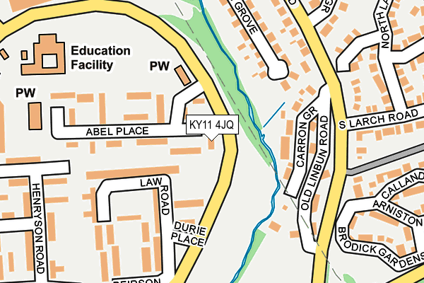 KY11 4JQ map - OS OpenMap – Local (Ordnance Survey) KY11 4JQ map - OS OpenMap – Local (Ordnance Survey)
