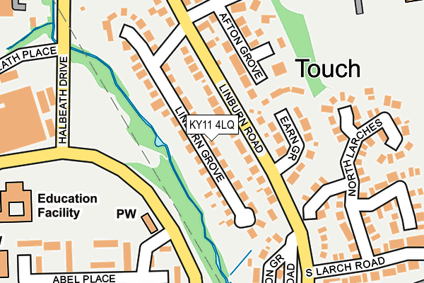 KY11 4LQ map - OS OpenMap – Local (Ordnance Survey)