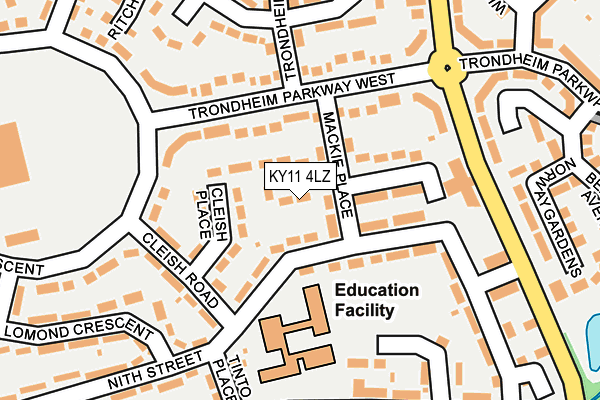 KY11 4LZ map - OS OpenMap – Local (Ordnance Survey) KY11 4LZ map - OS OpenMap – Local (Ordnance Survey)