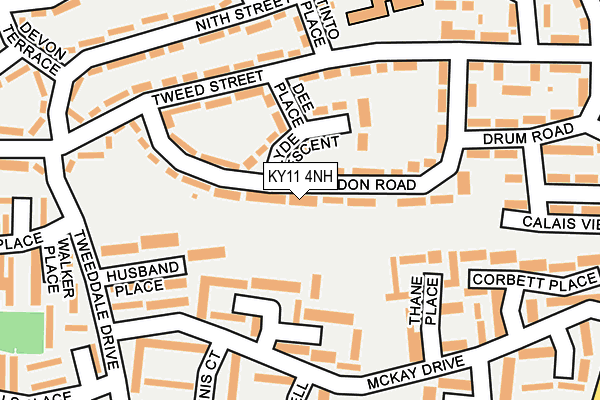 KY11 4NH map - OS OpenMap – Local (Ordnance Survey) KY11 4NH map - OS OpenMap – Local (Ordnance Survey)