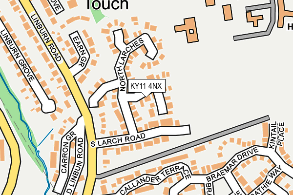 KY11 4NX map - OS OpenMap – Local (Ordnance Survey)