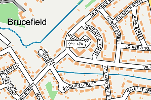KY11 4PA map - OS OpenMap – Local (Ordnance Survey) KY11 4PA map - OS OpenMap – Local (Ordnance Survey)