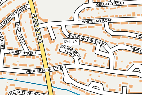 KY11 4PJ map - OS OpenMap – Local (Ordnance Survey) KY11 4PJ map - OS OpenMap – Local (Ordnance Survey)
