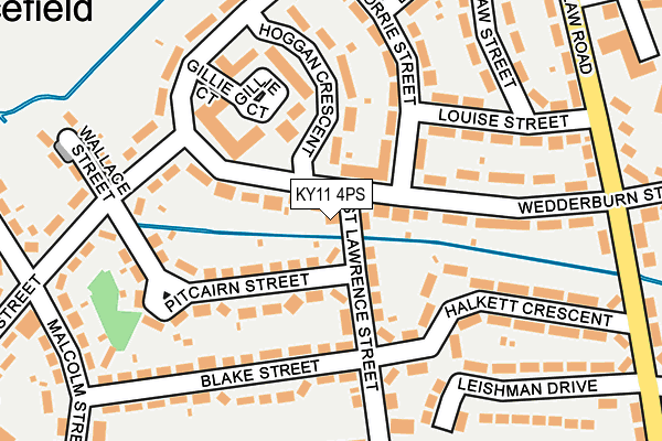 KY11 4PS map - OS OpenMap – Local (Ordnance Survey) KY11 4PS map - OS OpenMap – Local (Ordnance Survey)