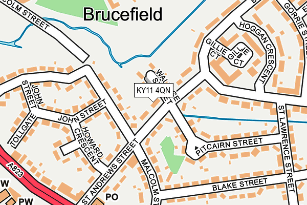 KY11 4QN map - OS OpenMap – Local (Ordnance Survey) KY11 4QN map - OS OpenMap – Local (Ordnance Survey)