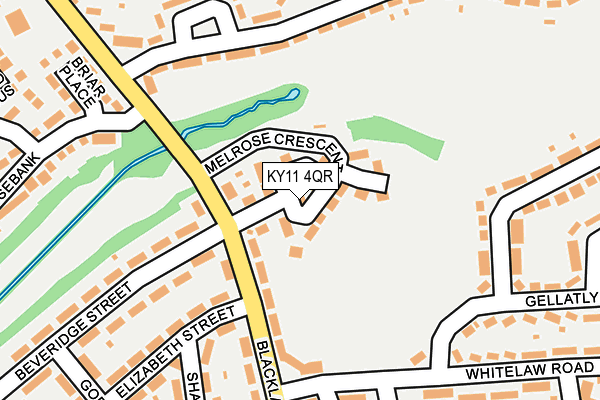 KY11 4QR map - OS OpenMap – Local (Ordnance Survey) KY11 4QR map - OS OpenMap – Local (Ordnance Survey)
