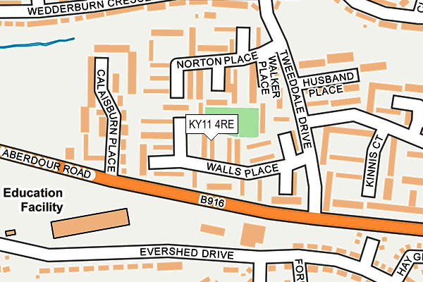 KY11 4RE map - OS OpenMap – Local (Ordnance Survey) KY11 4RE map - OS OpenMap – Local (Ordnance Survey)