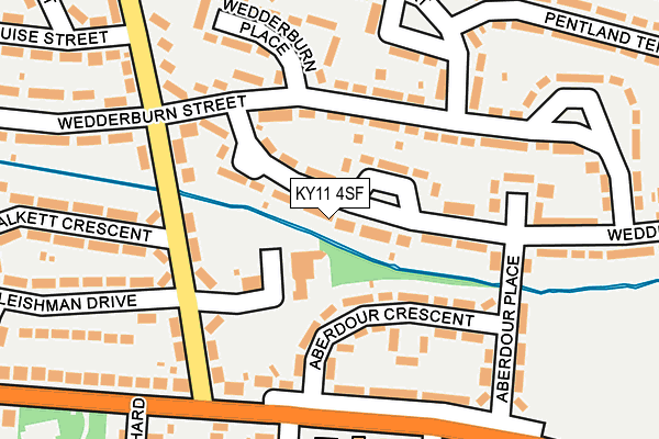 KY11 4SF map - OS OpenMap – Local (Ordnance Survey) KY11 4SF map - OS OpenMap – Local (Ordnance Survey)