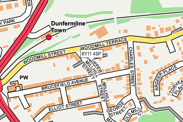 KY11 4SP map - OS OpenMap – Local (Ordnance Survey) KY11 4SP map - OS OpenMap – Local (Ordnance Survey)
