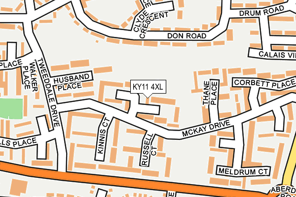 KY11 4XL map - OS OpenMap – Local (Ordnance Survey) KY11 4XL map - OS OpenMap – Local (Ordnance Survey)