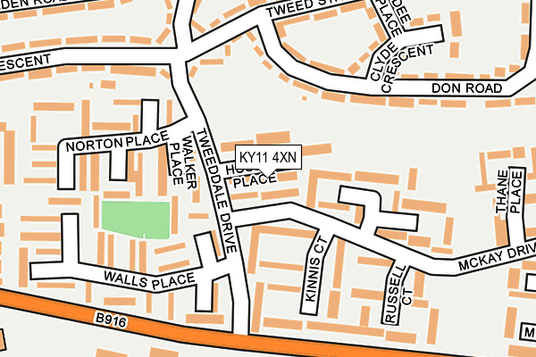 KY11 4XN map - OS OpenMap – Local (Ordnance Survey)