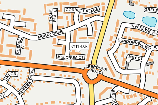 KY11 4XR map - OS OpenMap – Local (Ordnance Survey) KY11 4XR map - OS OpenMap – Local (Ordnance Survey)