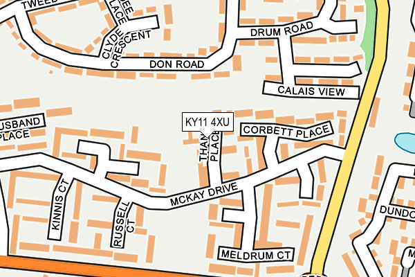 KY11 4XU map - OS OpenMap – Local (Ordnance Survey) KY11 4XU map - OS OpenMap – Local (Ordnance Survey)