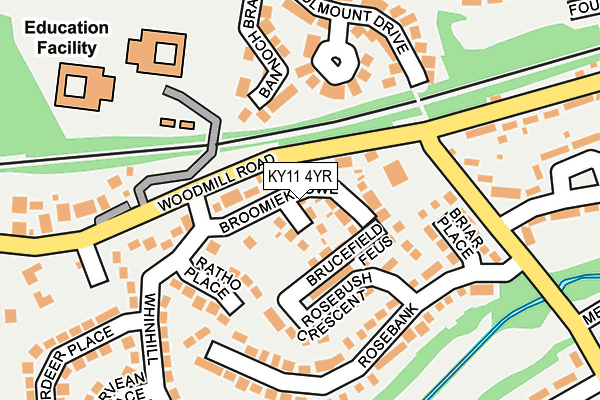 KY11 4YR map - OS OpenMap – Local (Ordnance Survey) KY11 4YR map - OS OpenMap – Local (Ordnance Survey)