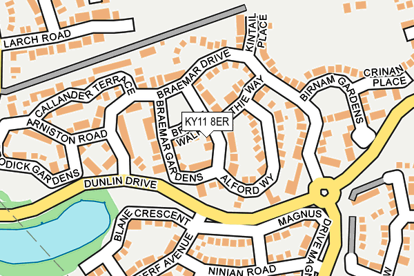 KY11 8ER map - OS OpenMap – Local (Ordnance Survey) KY11 8ER map - OS OpenMap – Local (Ordnance Survey)