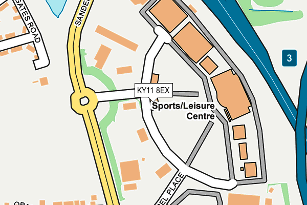 KY11 8EX map - OS OpenMap – Local (Ordnance Survey) KY11 8EX map - OS OpenMap – Local (Ordnance Survey)