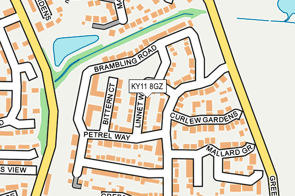 KY11 8GZ map - OS OpenMap – Local (Ordnance Survey) KY11 8GZ map - OS OpenMap – Local (Ordnance Survey)