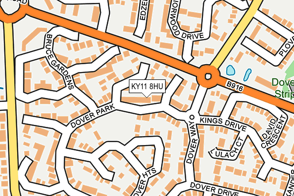 KY11 8HU map - OS OpenMap – Local (Ordnance Survey) KY11 8HU map - OS OpenMap – Local (Ordnance Survey)