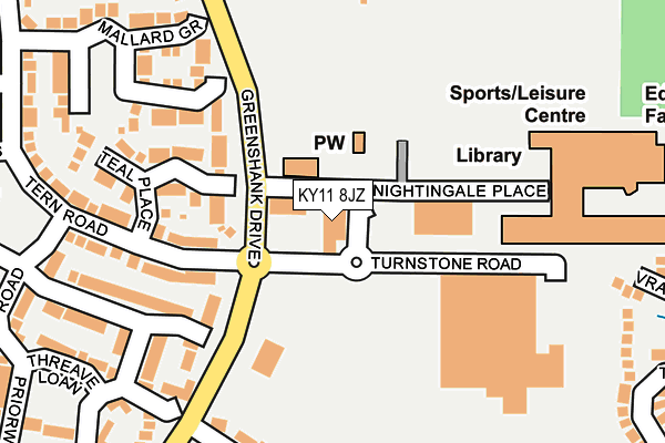 KY11 8JZ map - OS OpenMap – Local (Ordnance Survey) KY11 8JZ map - OS OpenMap – Local (Ordnance Survey)