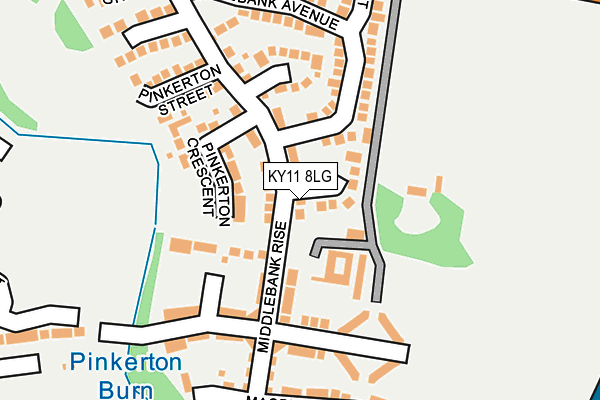 KY11 8LG map - OS OpenMap – Local (Ordnance Survey) KY11 8LG map - OS OpenMap – Local (Ordnance Survey)