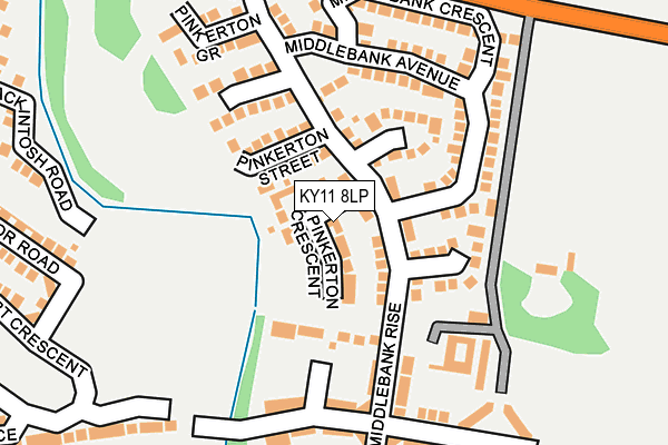 KY11 8LP map - OS OpenMap – Local (Ordnance Survey) KY11 8LP map - OS OpenMap – Local (Ordnance Survey)