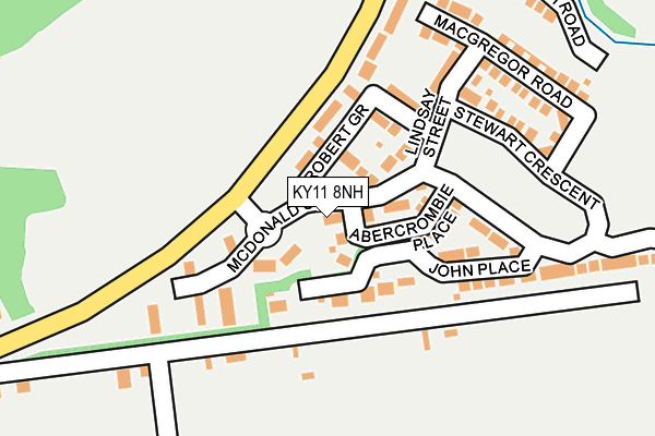 KY11 8NH map - OS OpenMap – Local (Ordnance Survey) KY11 8NH map - OS OpenMap – Local (Ordnance Survey)