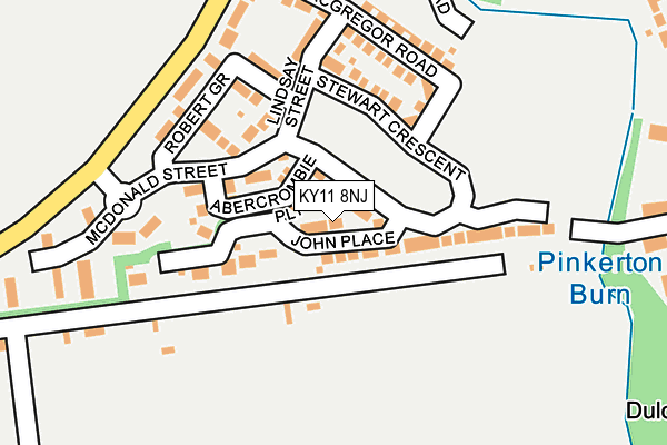 KY11 8NJ map - OS OpenMap – Local (Ordnance Survey) KY11 8NJ map - OS OpenMap – Local (Ordnance Survey)