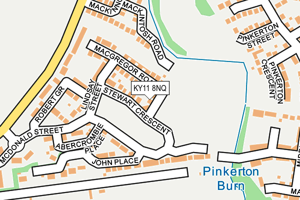 KY11 8NQ map - OS OpenMap – Local (Ordnance Survey) KY11 8NQ map - OS OpenMap – Local (Ordnance Survey)