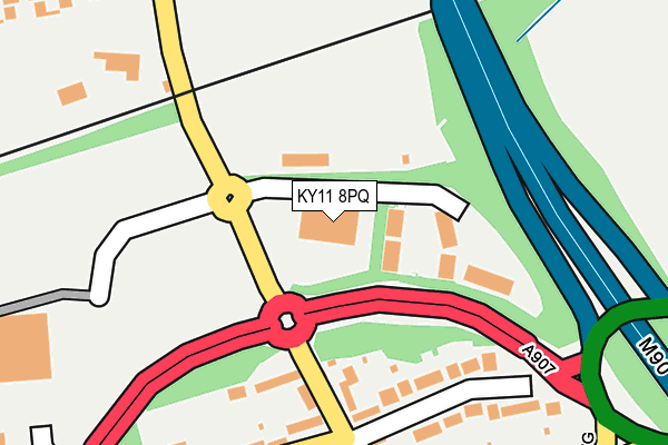 KY11 8PQ map - OS OpenMap – Local (Ordnance Survey) KY11 8PQ map - OS OpenMap – Local (Ordnance Survey)