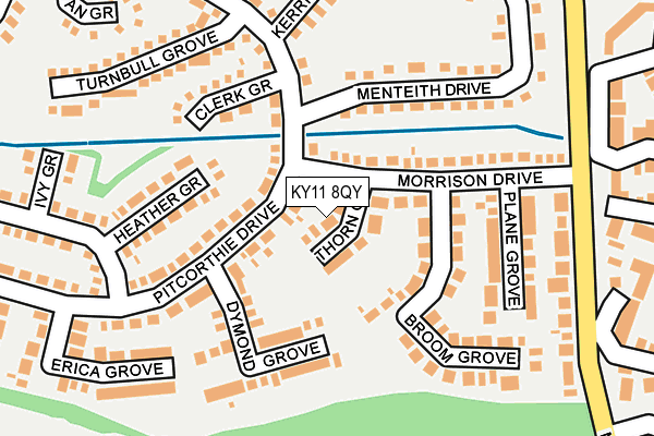 KY11 8QY map - OS OpenMap – Local (Ordnance Survey)