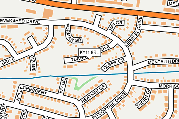 KY11 8RL map - OS OpenMap – Local (Ordnance Survey) KY11 8RL map - OS OpenMap – Local (Ordnance Survey)