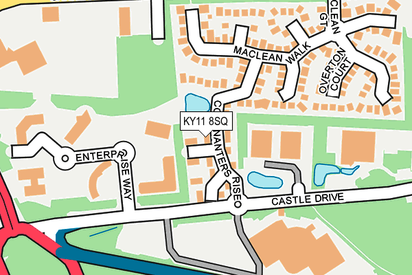 KY11 8SQ map - OS OpenMap – Local (Ordnance Survey) KY11 8SQ map - OS OpenMap – Local (Ordnance Survey)