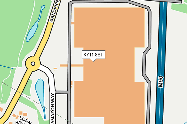 KY11 8ST map - OS OpenMap – Local (Ordnance Survey) KY11 8ST map - OS OpenMap – Local (Ordnance Survey)