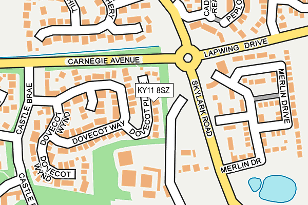 KY11 8SZ map - OS OpenMap – Local (Ordnance Survey) KY11 8SZ map - OS OpenMap – Local (Ordnance Survey)