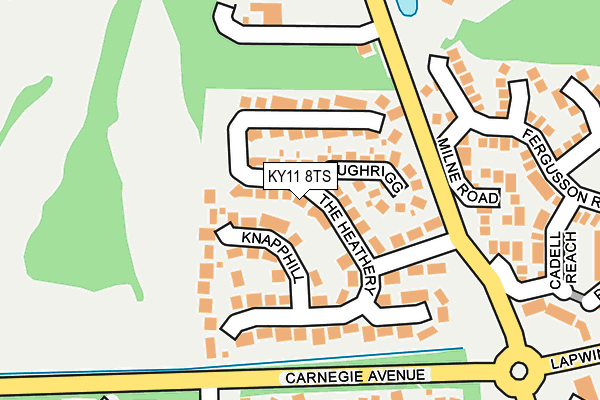 KY11 8TS map - OS OpenMap – Local (Ordnance Survey) KY11 8TS map - OS OpenMap – Local (Ordnance Survey)