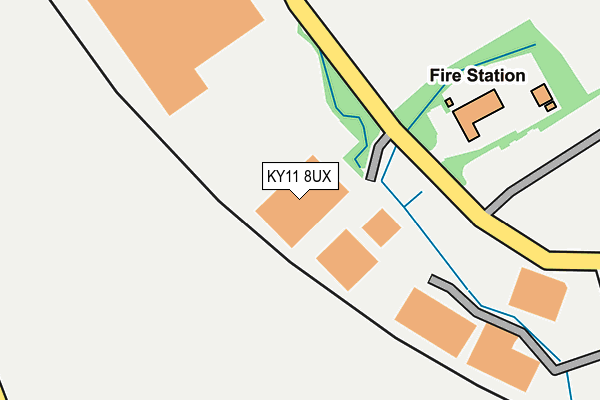 KY11 8UX map - OS OpenMap – Local (Ordnance Survey) KY11 8UX map - OS OpenMap – Local (Ordnance Survey)