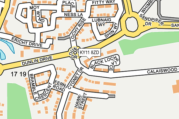 KY11 8ZD map - OS OpenMap – Local (Ordnance Survey) KY11 8ZD map - OS OpenMap – Local (Ordnance Survey)