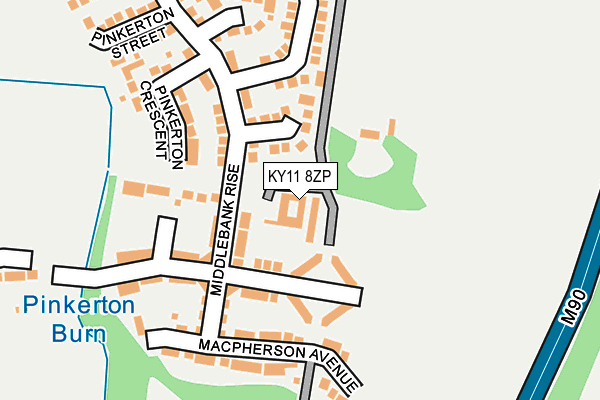KY11 8ZP map - OS OpenMap – Local (Ordnance Survey) KY11 8ZP map - OS OpenMap – Local (Ordnance Survey)