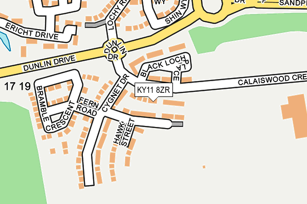 KY11 8ZR map - OS OpenMap – Local (Ordnance Survey) KY11 8ZR map - OS OpenMap – Local (Ordnance Survey)