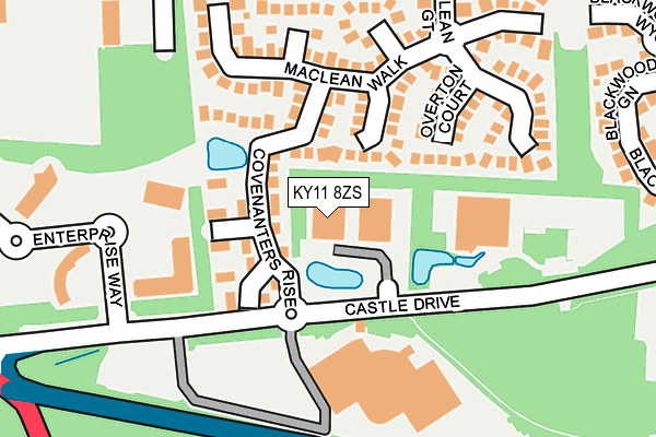 KY11 8ZS map - OS OpenMap – Local (Ordnance Survey) KY11 8ZS map - OS OpenMap – Local (Ordnance Survey)
