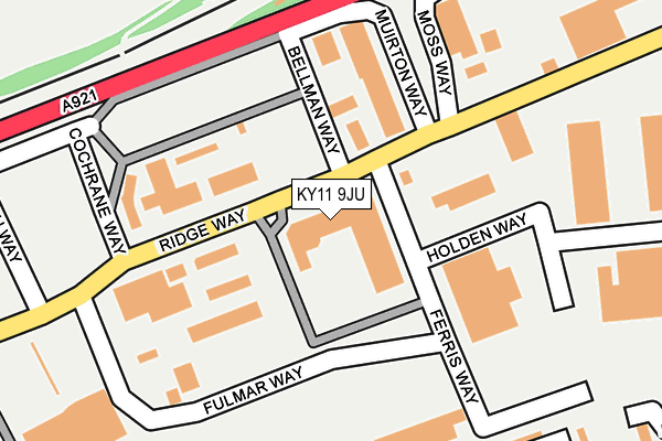 KY11 9JU map - OS OpenMap – Local (Ordnance Survey) KY11 9JU map - OS OpenMap – Local (Ordnance Survey)